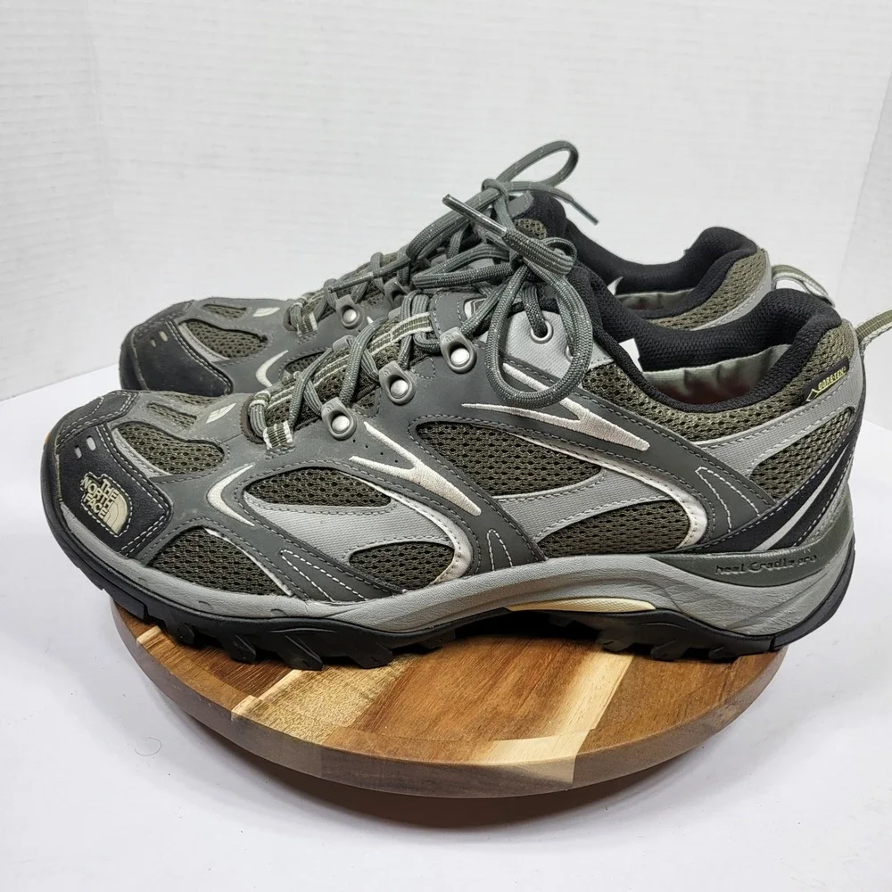 The North Face Hiking Shoes Mens 12 Grey Excellent Gore-Tex Vibram Hedgehog